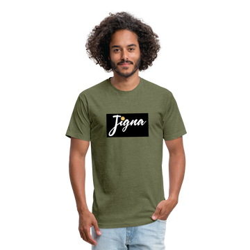 Fitted Jigna T-Shirt - heather military green